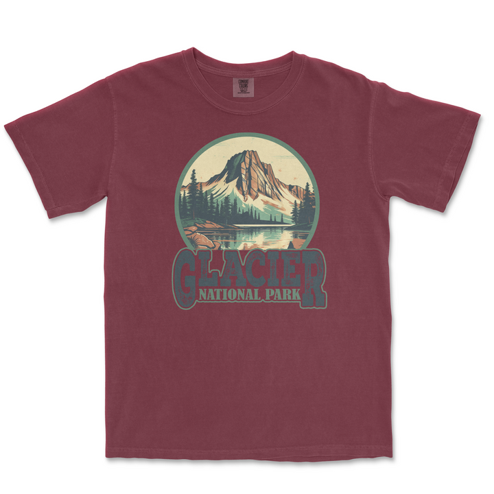 Glacier National Park Comfort Colors T Shirt - S / Brick - tshirt