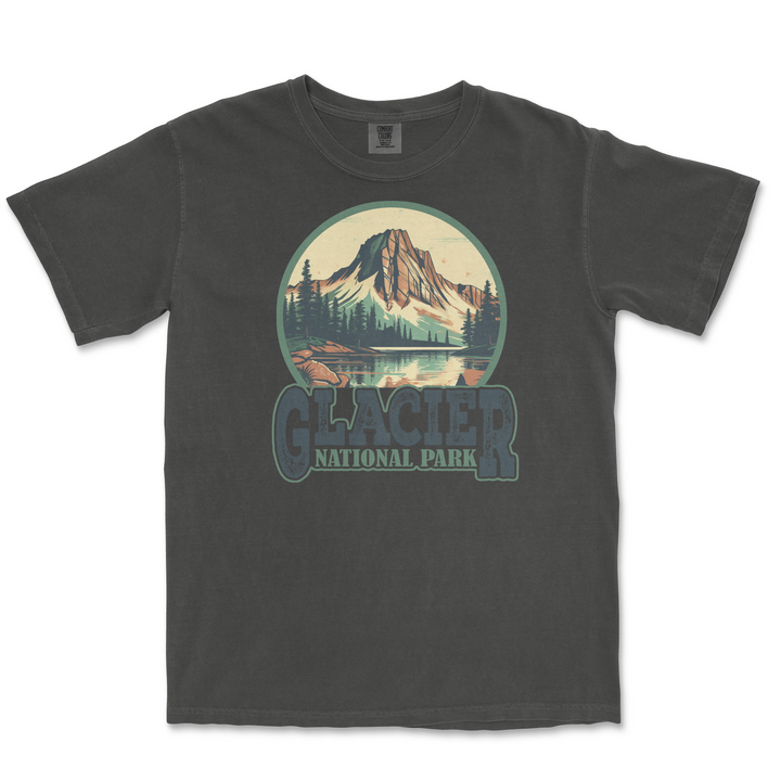 Glacier National Park Comfort Colors T Shirt - S / Pepper - tshirt