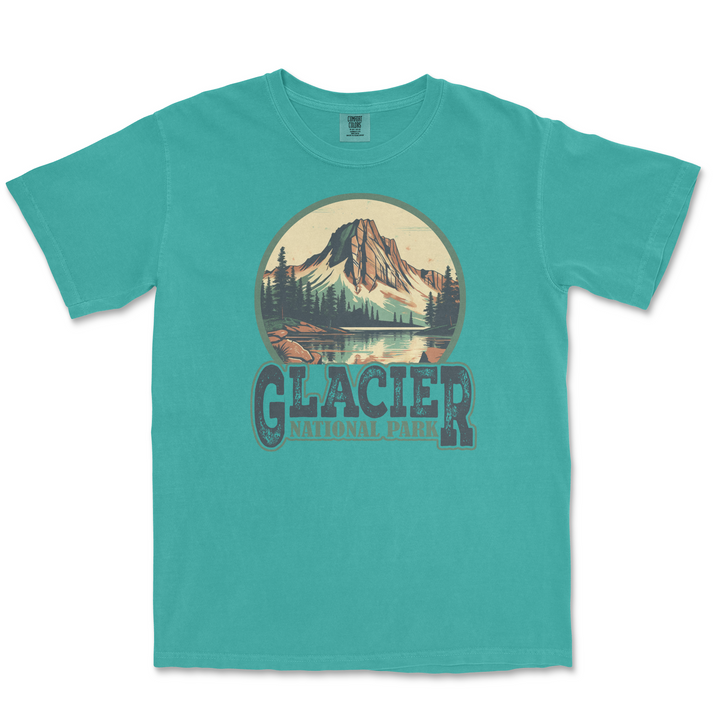 Glacier National Park Comfort Colors T Shirt - S / Seafoam - tshirt