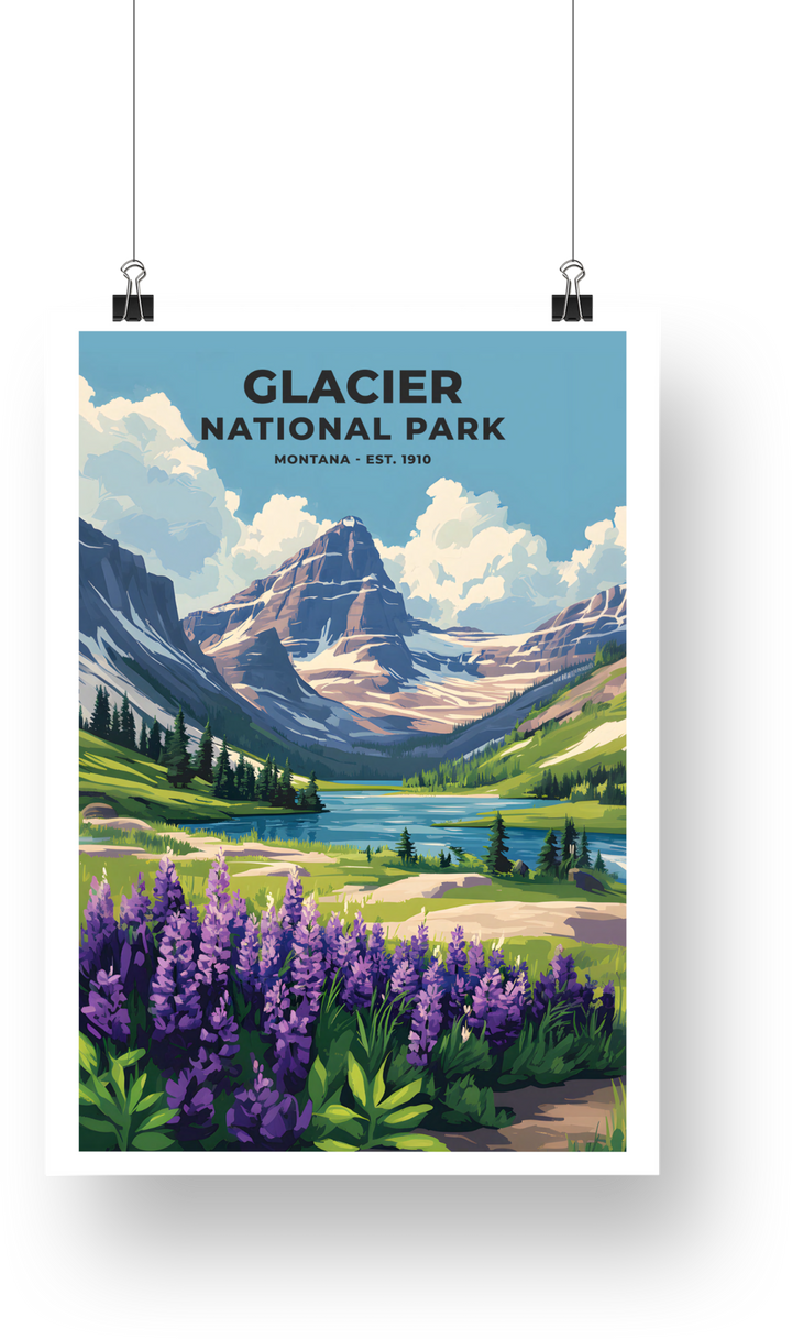 Glacier National Park Poster - poster