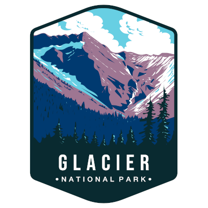 Glacier National Park Sticker Large - sticker