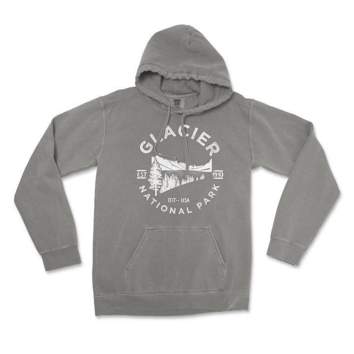 Glacier Valley National Park Comfort Colors Hoodie - S / Grey - hoodie