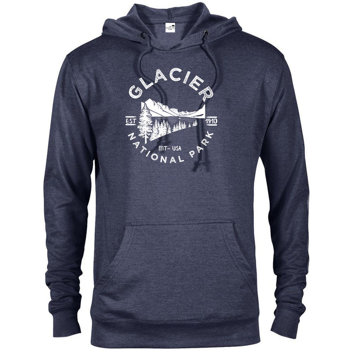 Glacier Valley National Park Hoodie - S / Denim Heather - hoodie