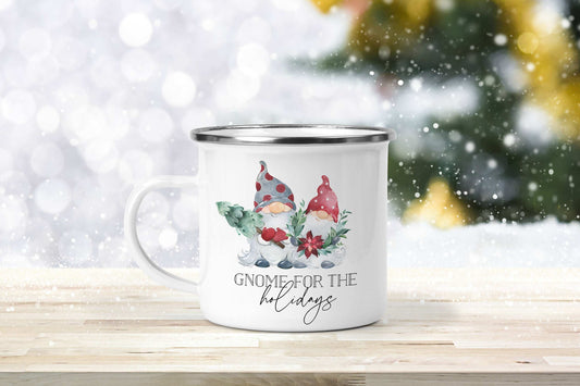Gnome for the holiday Enamel Mug