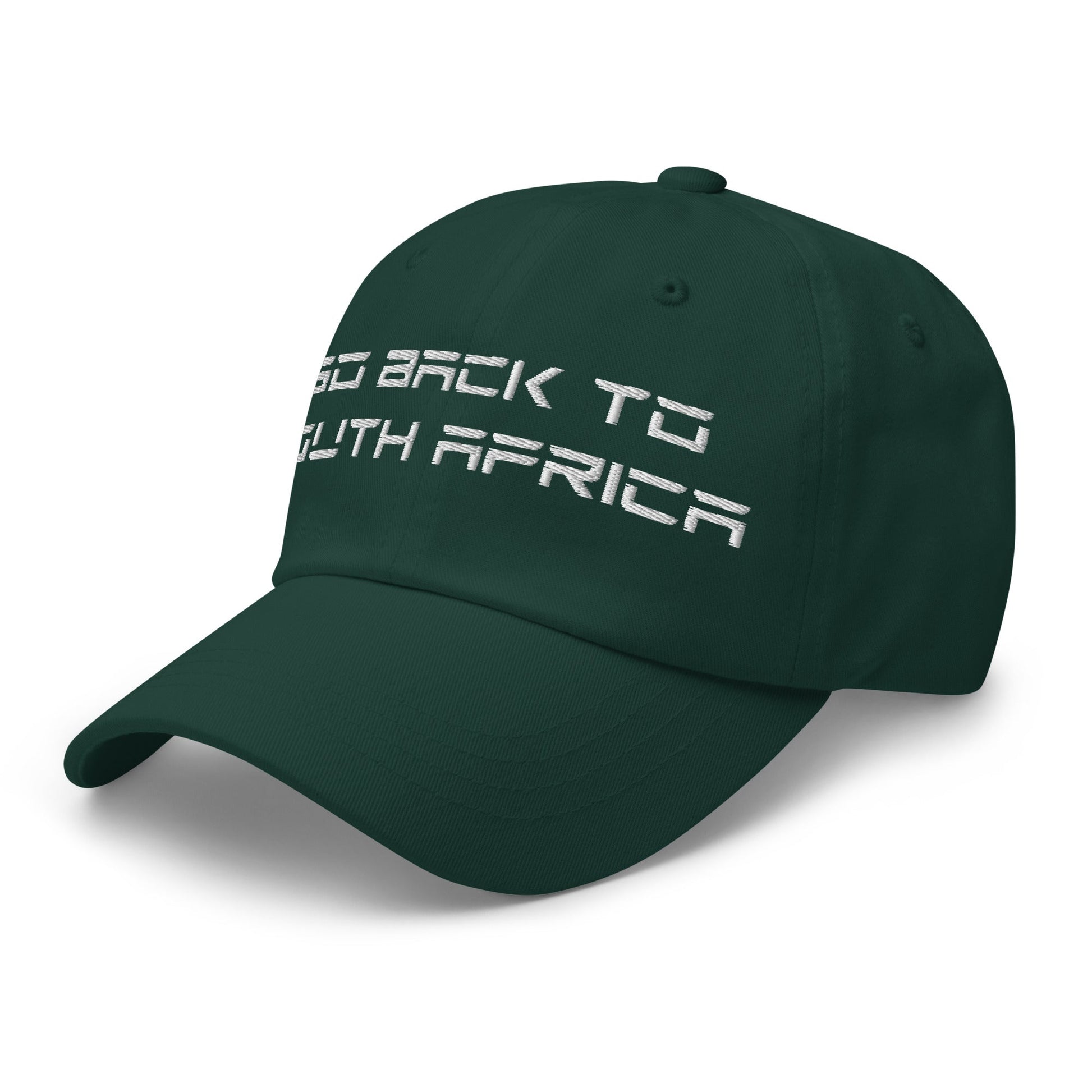 Go Back to South Africa Elon Musk Embroidered Unstructured Dad Hat