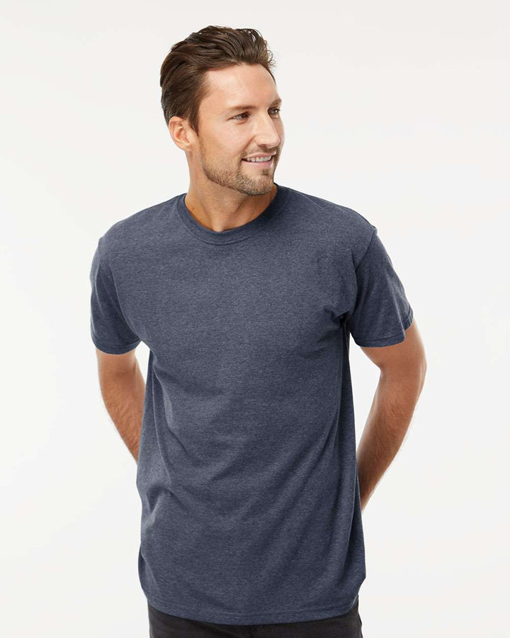 Gold Soft Touch T-Shirt - 4800 - Colorset 2 - S-3XL - Heather Navy / S - T-Shirt