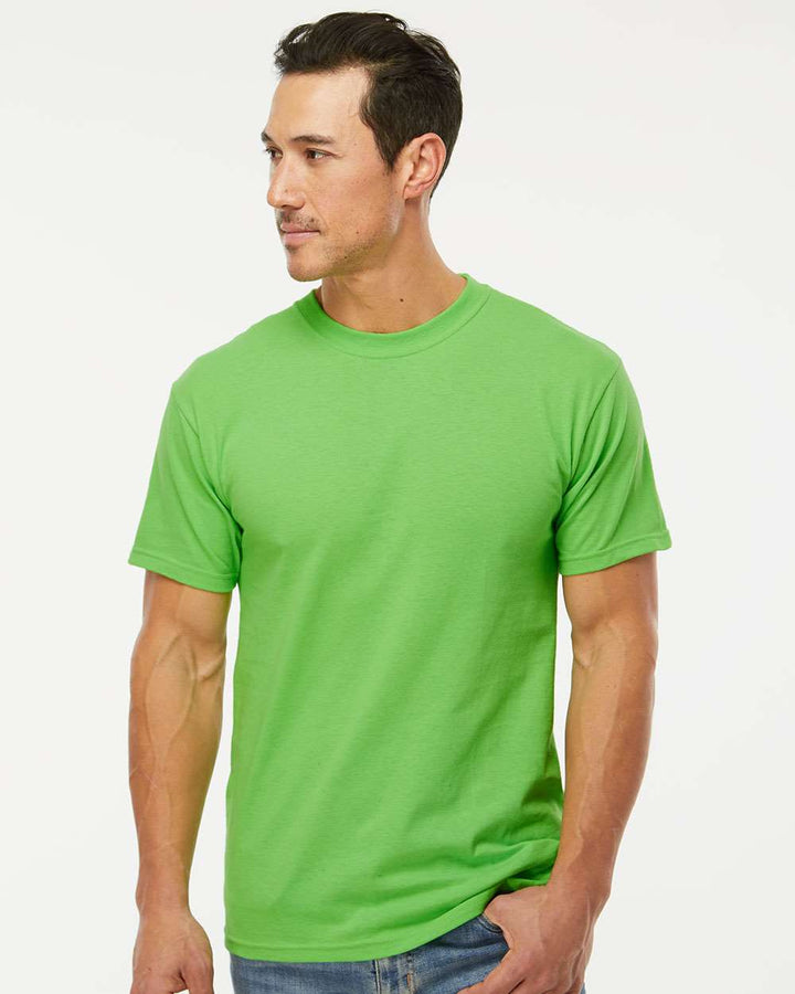 Gold soft touch tee: perfect for custom apparel and screen printing 4800 colorset 3 - Vivid Lime / S - T-Shirt