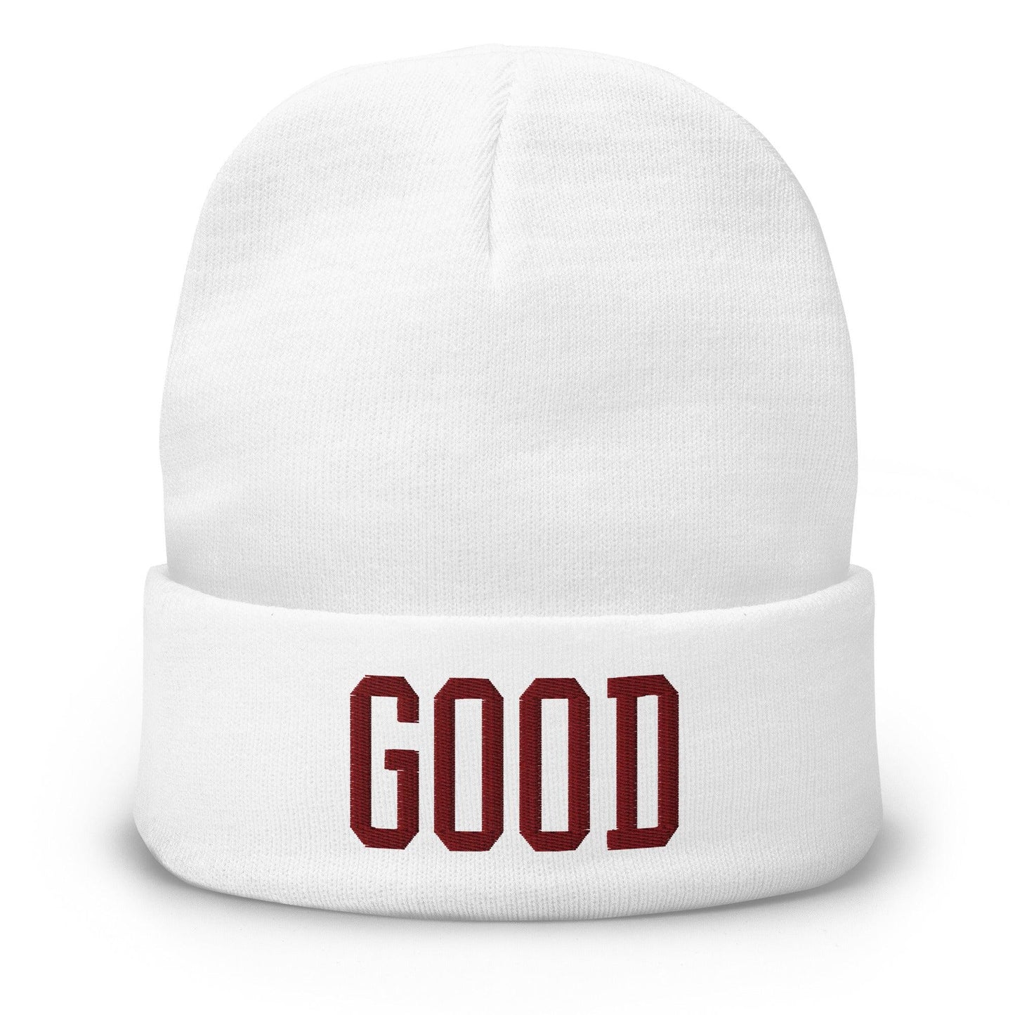 Good Texas Varsity Letterman Block Embroidered Knit Cuffed Beanie