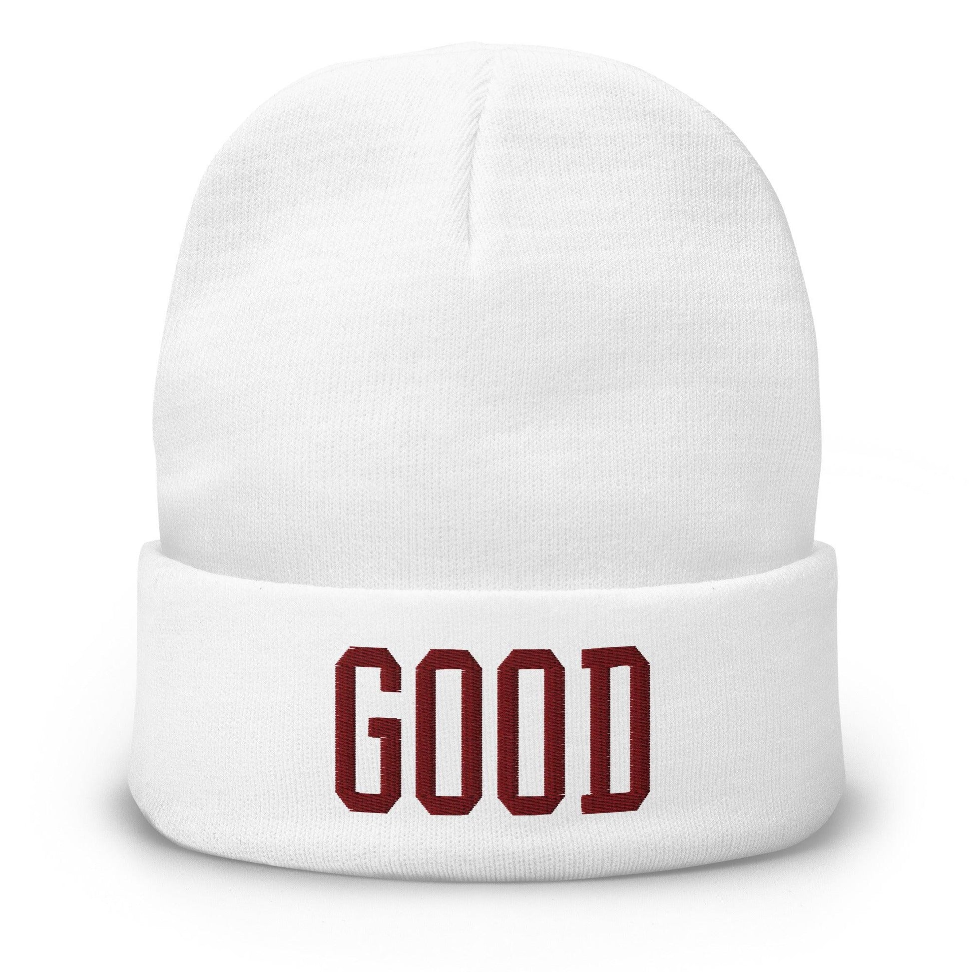 Good Texas Varsity Letterman Block Embroidered Knit Cuffed Beanie