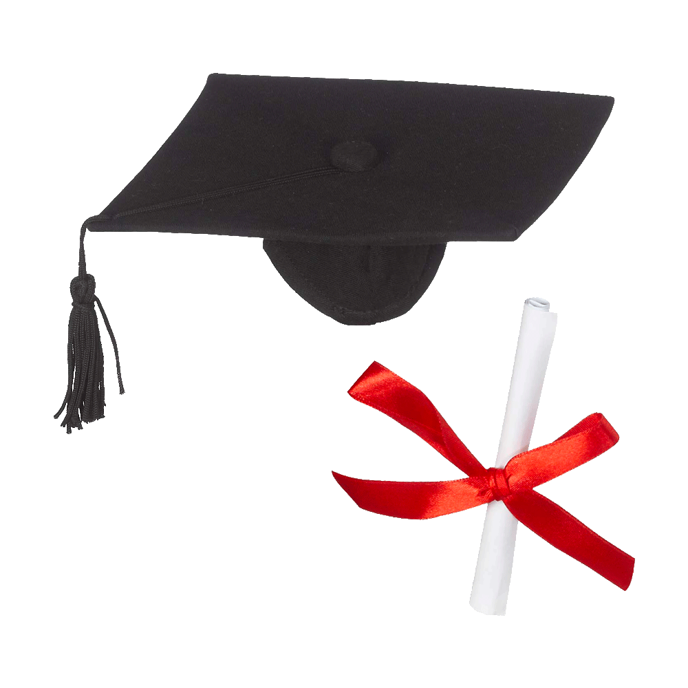 Graduation Hat & Diploma Set 6 Pack - Embroider Buddy®
