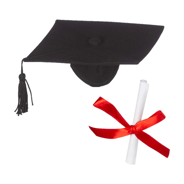 Graduation Hat & Diploma Set 6 Pack - Embroider Buddy®