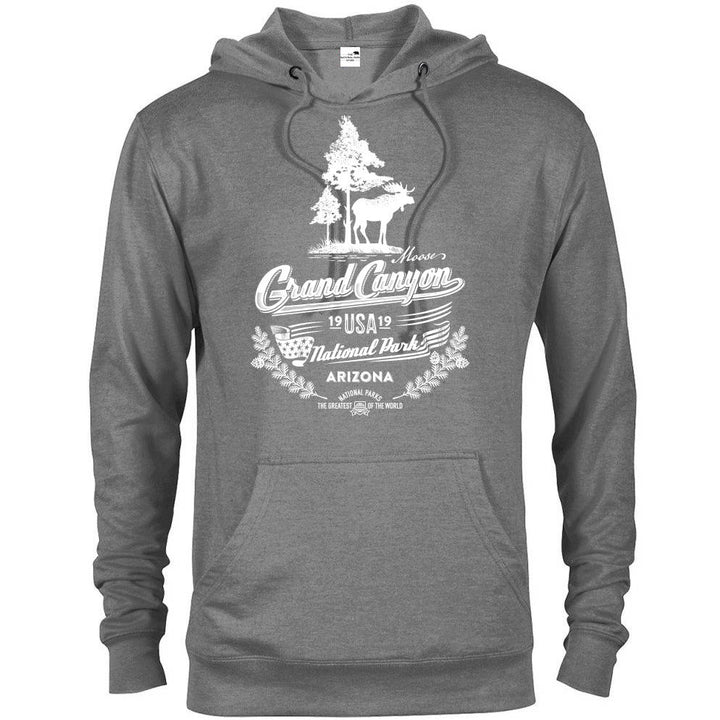 Grand Canyon National Park Moose Hoodie - Graphite Heather / S - hoodie