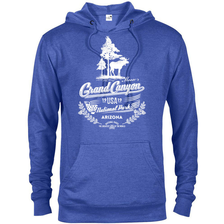 Grand Canyon National Park Moose Hoodie - Royal Heather / S - hoodie