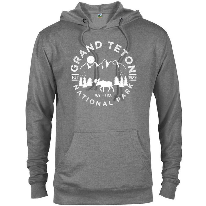 Grand Teton National Park Hoodie - Graphite Heather / S - hoodie