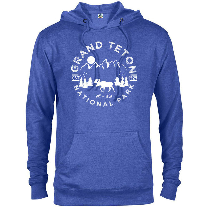 Grand Teton National Park Hoodie - Royal Heather / S - hoodie