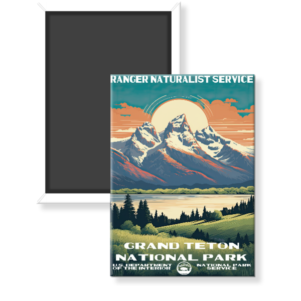 Grand Teton National Park WPA Magnet - magnet