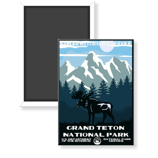 Grand Teton National Park WPA Magnet - magnet