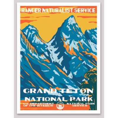 Grand Teton National Park WPA Sticker Large - sticker