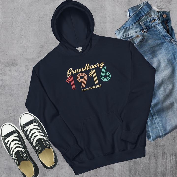 Gravelbourg Vintage Hoodie - Navy / S