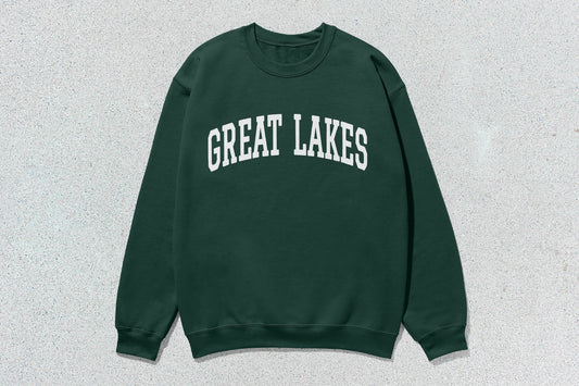 Great Lakes - Unisex Heavy Blend™ Crewneck Sweatshirt - Green / Small - Sweatshirts & Hoodies