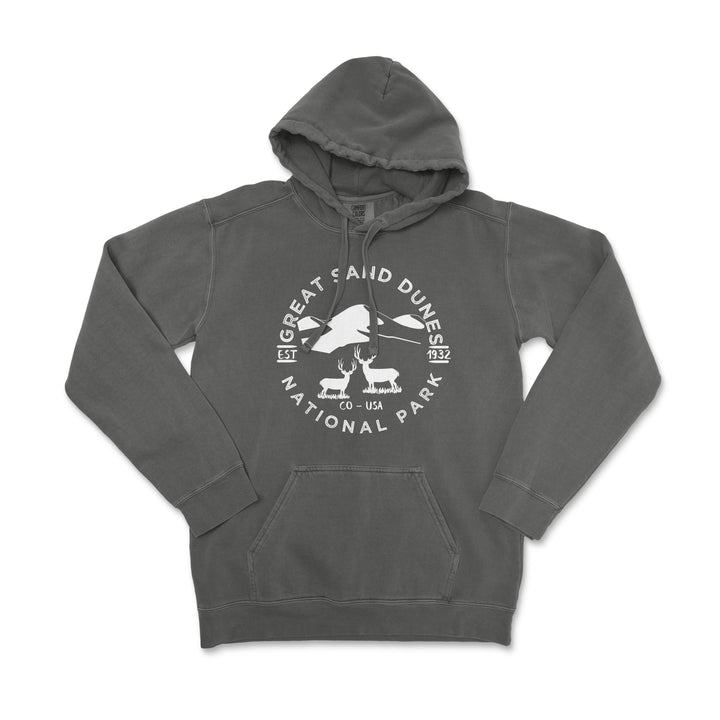 Great Sand Dunes National Park Comfort Colors Hoodie - S / Pepper - hoodie