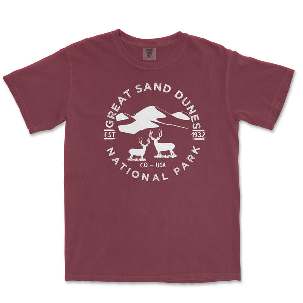 Great Sand Dunes National Park Comfort Colors T Shirt - S / Brick - tshirt