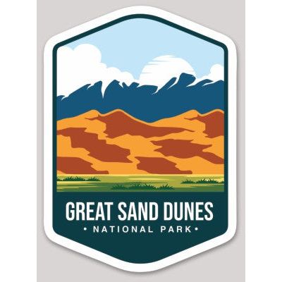 Great Sand Dunes National Park Die Cut Sticker Large - sticker