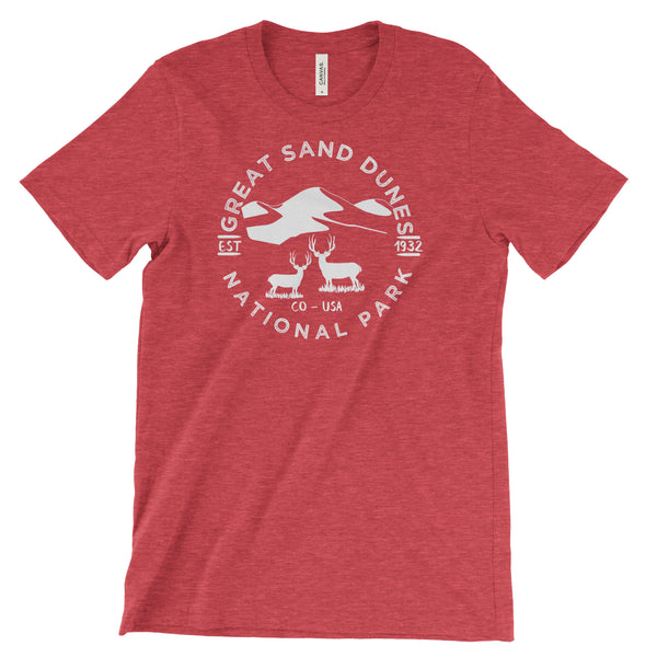 Great Sand Dunes National Park T shirt - S / Heather Red - tshirt