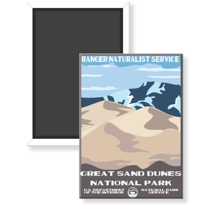 Great Sand Dunes National Park WPA Magnet - magnet