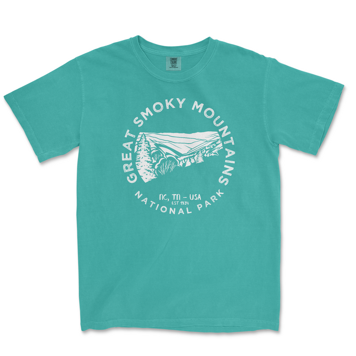 Great Smoky Mountains National Park Comfort Colors T Shirt - S / SeaFoam - tshirt