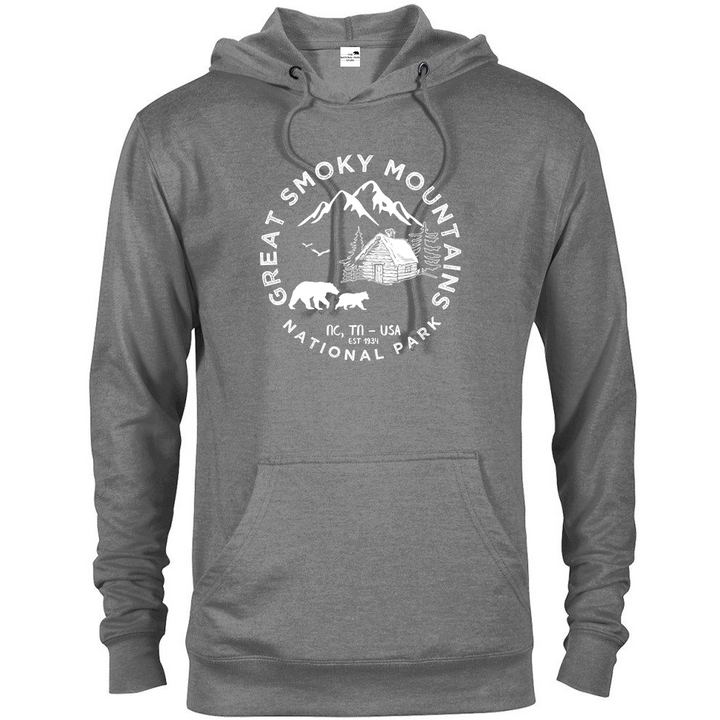 Great Smoky Mountains National Park Hoodie - S / Athlethic Heather - hoodie