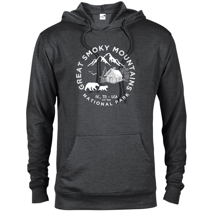 Great Smoky Mountains National Park Hoodie - S / Charcoal Heather - hoodie