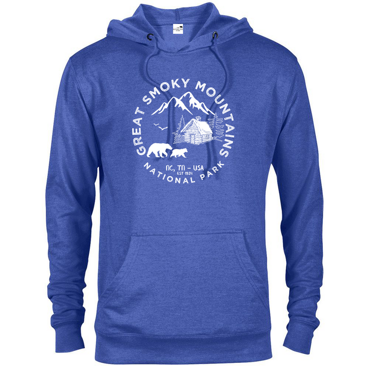 Great Smoky Mountains National Park Hoodie - S / Royal Heather - hoodie