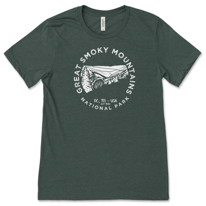 Great Smoky Mountains National Park T shirt - Heather Forest / S - tshirt