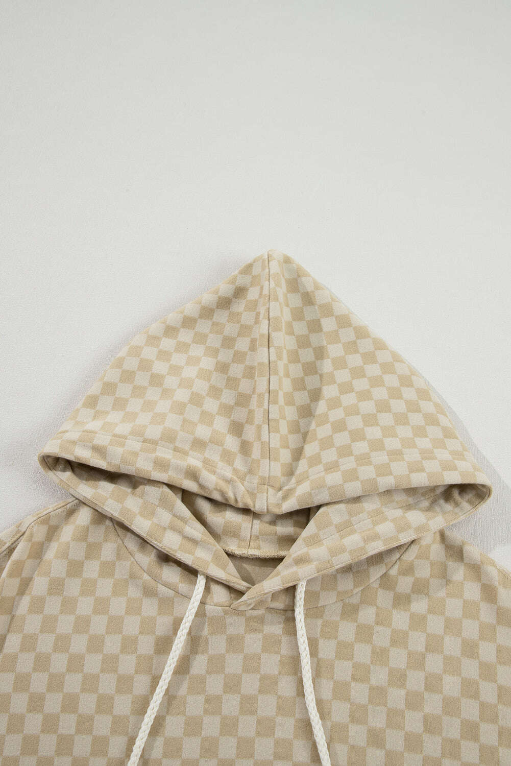 Sweatshirts & Hoodies-Green Checkered Kangaroo Pocket Hoodie-torontoscreenprinting.ca