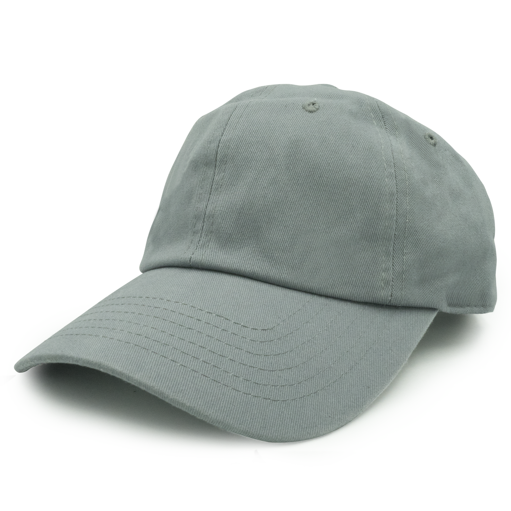 GN-1004 - Washed Cotton Dad Cap - Grey / One size - CAPS