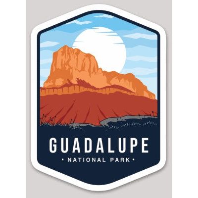 Guadalupe Mountains National Park Die Cut Sticker Large - sticker