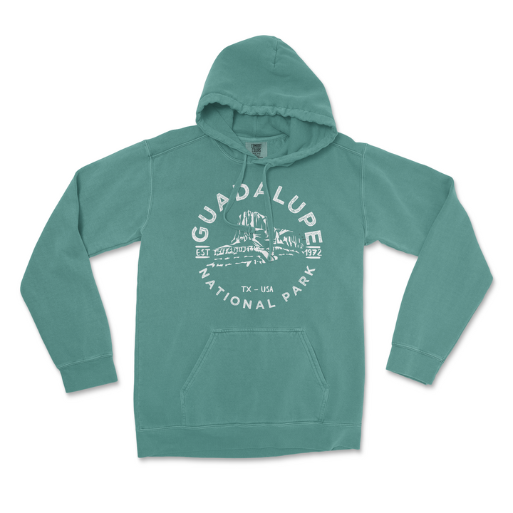 Guadalupe National Park Comfort Colors Hoodie - S / Blue Spruce - hoodie