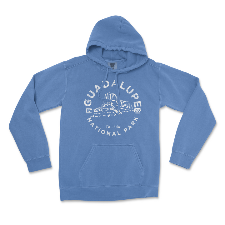 Guadalupe National Park Comfort Colors Hoodie - S / Flo Blue - hoodie