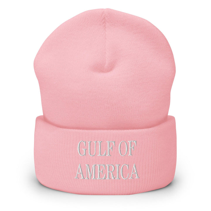 Gulf of America Embroidered Knit Cuffed Beanie - Baby Pink