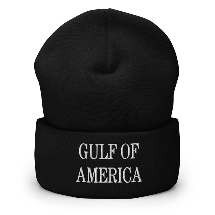 Gulf of America Embroidered Knit Cuffed Beanie - Black