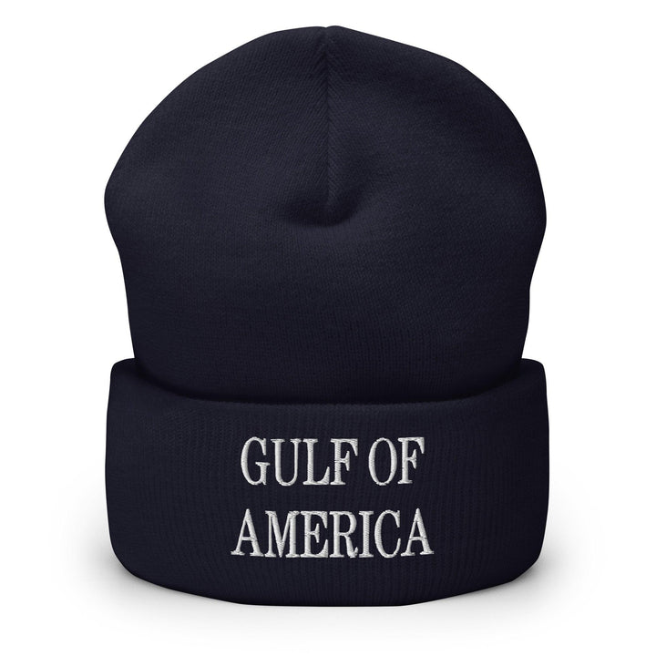 Gulf of America Embroidered Knit Cuffed Beanie - Navy