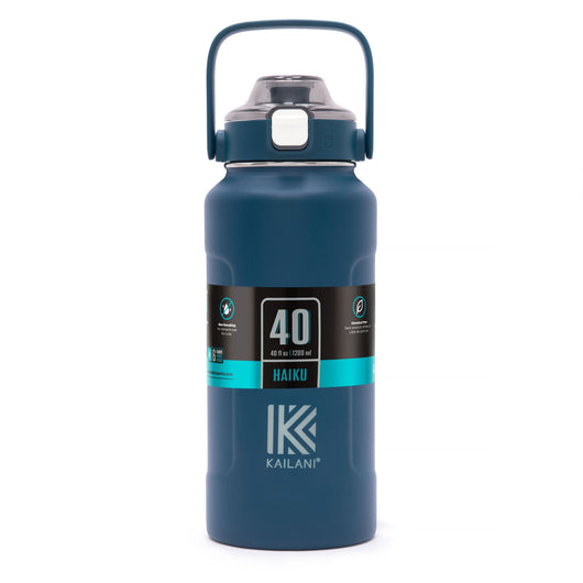 HAIKU Water Bottle 1.2 L - Navy - Drinkware