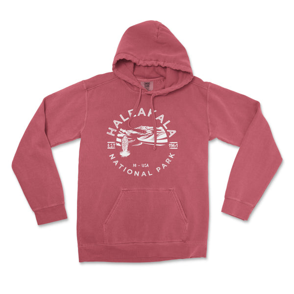 Haleakala National Park Comfort Colors Hoodie - S / Crimson - hoodie