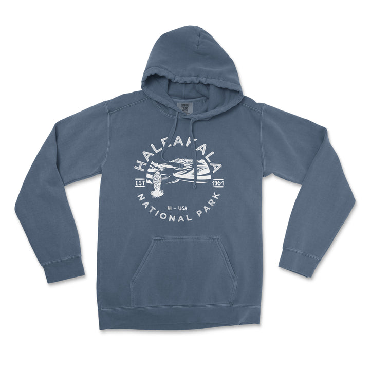 Haleakala National Park Comfort Colors Hoodie - S / Denim - hoodie