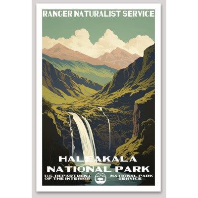 Haleakala National Park WPA Sticker Large - sticker