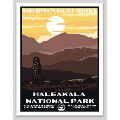 Haleakala National Park WPA Sticker Large - sticker