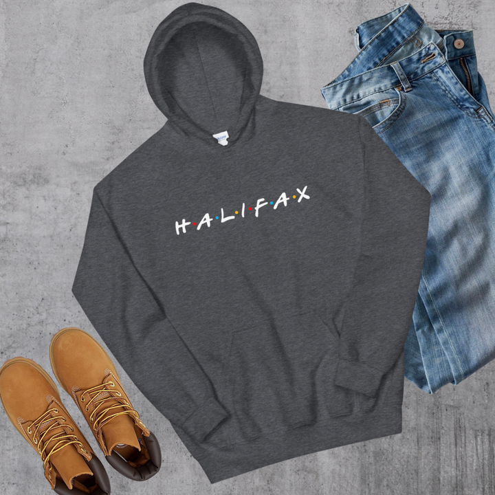 Halifax Friends Hoodie - Dark Heather / S