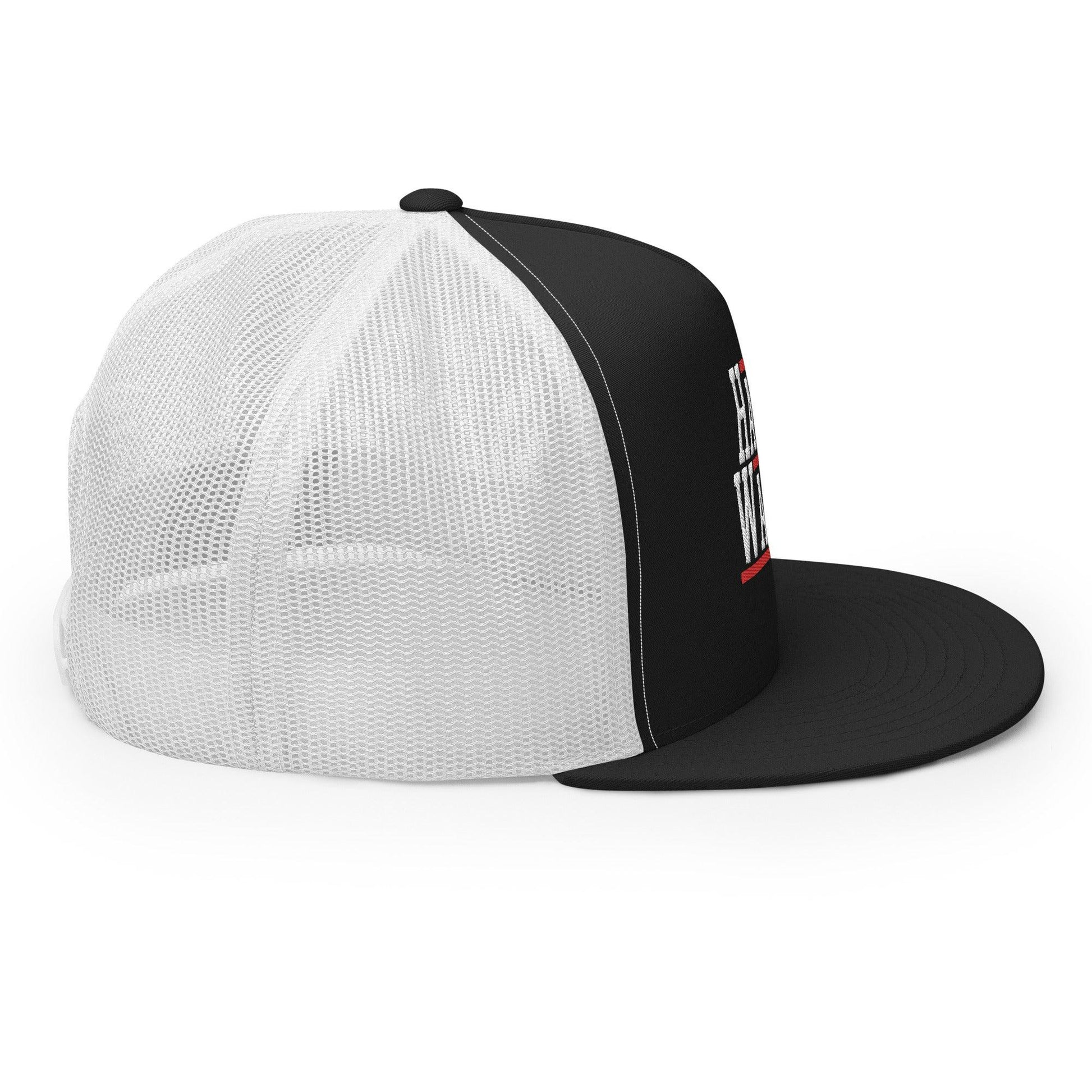 Harris Walz 2024 24 Flat Bill Brim Trucker Hat