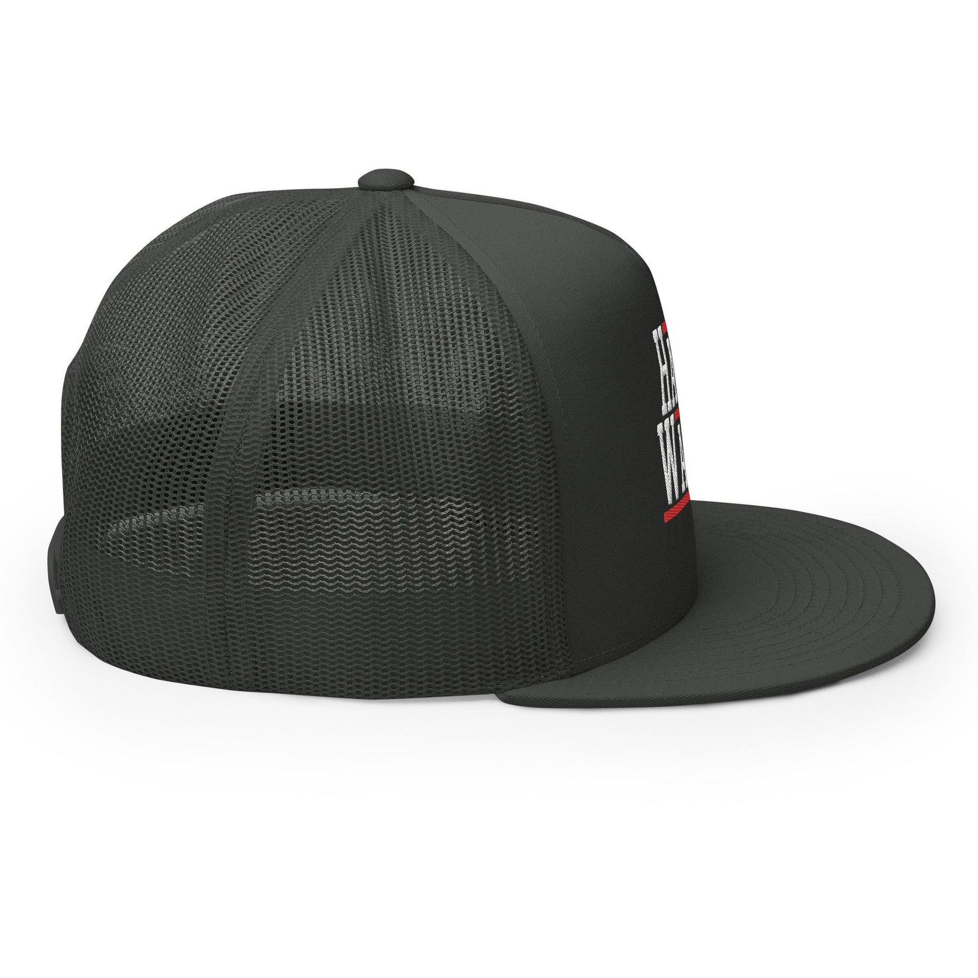 Harris Walz 2024 24 Flat Bill Brim Trucker Hat